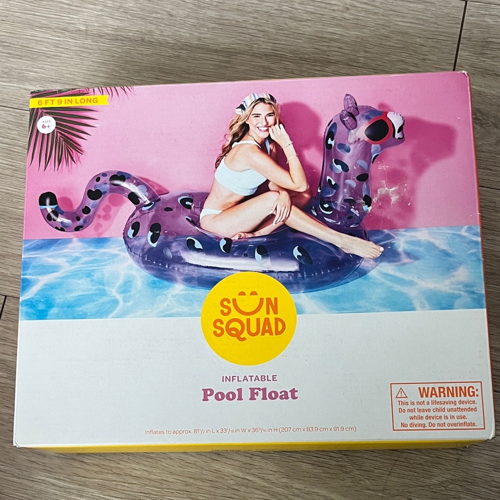 Sun Squad Purple Inflatable Pool Float